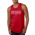 thumbnail image 1 of Wild Bobby Jesus the Way. The Truth. The Life Inspirational/Christian Men Graphic Tank Top, Red, Large, 1 of 5