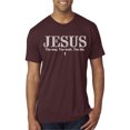 thumbnail image 1 of Wild Bobby Jesus the Way. The Truth. The Life Inspirational/Christian Men Premium Tri Blend Tee, Cardinal, Small, 1 of 5
