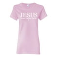 thumbnail image 1 of Wild Bobby Jesus the Way. The Truth. The Life Inspirational/Christian Women Graphic Tee, Light Pink, XX-Large, 1 of 5