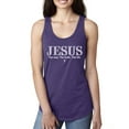 thumbnail image 1 of Wild Bobby Jesus the Way. The Truth. The Life Inspirational/Christian Women Racerback Tank Top, Purple Rush, Small, 1 of 5
