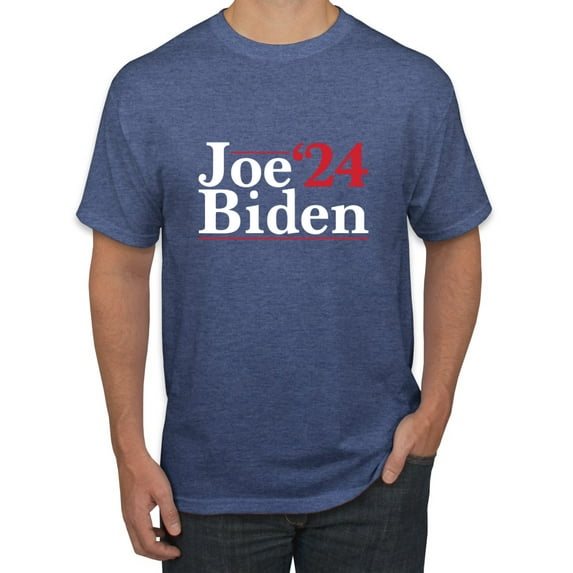 Wild Bobby, Joe Biden 2024 Presidential Campaign Political Men's Tee, Vintage Heather Blue, X-Large