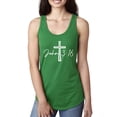 thumbnail image 1 of Wild Bobby John 3:16 Cross Inspirational/Christian Women Racerback Tank Top, Kelly, Medium, 1 of 5