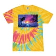 thumbnail image 1 of Wild Bobby, Jumping Whale During Beach Sunset, Animal Lover, Tie-Dye Tees, Aurora, Small, 1 of 3