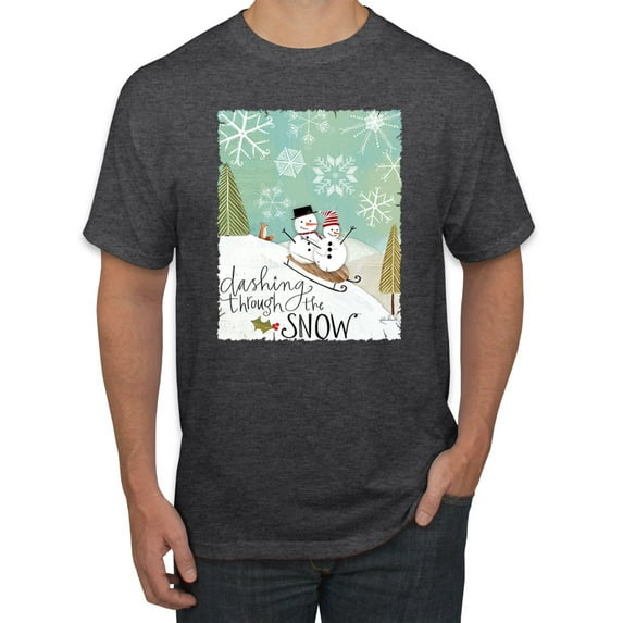 Wild Bobby, Just Chill Surfing Sports Men's Graphic T-Shirt, Heather Black, Large