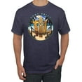 thumbnail image 1 of Wild Bobby, Just Chill Surfing Sports Men's Graphic T-Shirt, Vintage Heather Navy, 4XL, 1 of 3