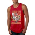 thumbnail image 1 of Wild Bobby Kansas World Champions Football Sports Men Graphic Tank Top, Red, Small, 1 of 4