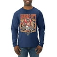 thumbnail image 1 of Wild Bobby,Kansas City Fan KC Fantasy Football Sports, Mens Long Sleeve Shirt, Navy, Small, 1 of 3