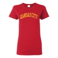 thumbnail image 1 of Wild Bobby Kansas City KC American Football Cities | Classic Varsity College Style Fantasy Fan, Trendy Team Streetwear Sports Womens Graphic T-shirt, 1 of 6