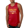 thumbnail image 1 of Wild Bobby Kansas City KC Hometown City Football Fan Pride Sports Men's Graphic Tank Top, Red, Small, 1 of 6