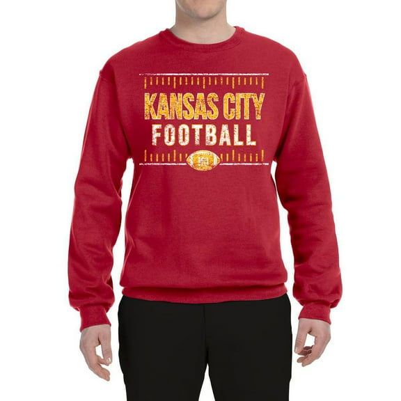 Wild Bobby Kansas City KC Hometown City Football Fan Pride Sports Unisex Crewneck Sweatshirt, Red, XX-Large
