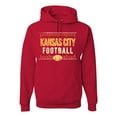 thumbnail image 1 of Wild Bobby Kansas City KC Hometown City Football Fan Pride Sports Unisex Graphic Hoodie Sweatshirt, Red, Small, 1 of 6