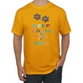 thumbnail image 1 of Keep Calm And Blame The Dog Dog Lover Men's Graphic T-Shirt, Gold, Small, 1 of 3
