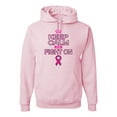thumbnail image 1 of Wild Bobby, Keep Calm and Fight On Breast Cancer Awareness Unisex Graphic Hoodie Sweatshirt, Light Pink, X-Large, 1 of 3