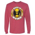 thumbnail image 1 of Wild Bobby Keep It Weird Alien Men Long Sleeve Shirt, 1 of 6