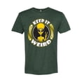 thumbnail image 1 of Wild Bobby Keep It Weird Alien Men Premium Tri Blend Tee, 1 of 6