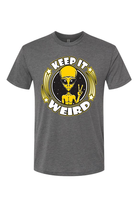 Keep It Weird Alien Men Premium Tri Blend Tee