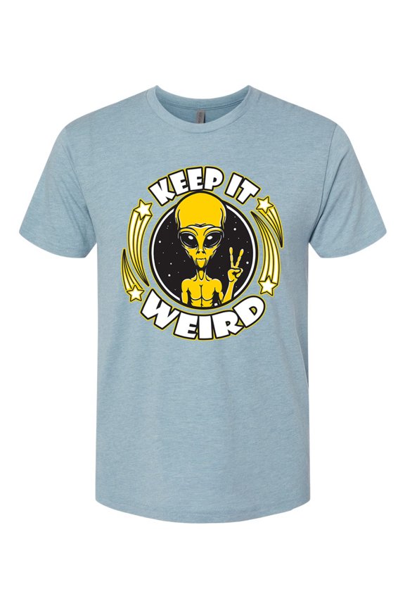 Keep It Weird Alien Men Premium Tri Blend Tee