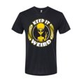 thumbnail image 1 of Wild Bobby Keep It Weird Alien Men Premium Tri Blend Tee, 1 of 6