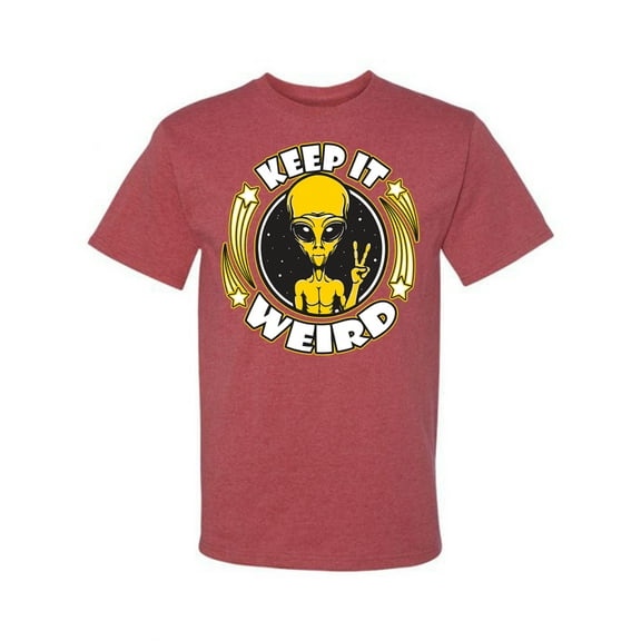 Wild Bobby Keep It Weird Alien Men Tee