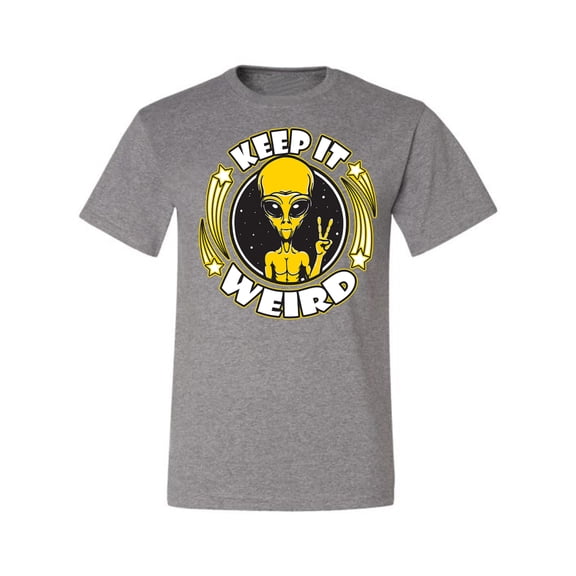 Wild Bobby Keep It Weird Alien Men Tee