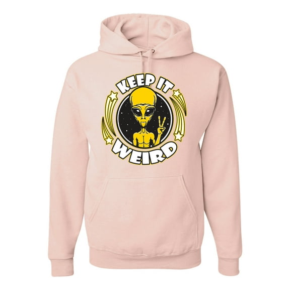 Wild Bobby Keep It Weird Alien Unisex Hoodie Sweatshirt