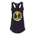thumbnail image 1 of Wild Bobby Keep It Weird Alien Women Racerback Tank Top, 1 of 6