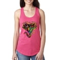thumbnail image 1 of Wild Bobby, Keep It Wild Colorful Elephant Face Animal Lover Ladies Racerback Tank Top, Hot Pink, Medium, 1 of 3
