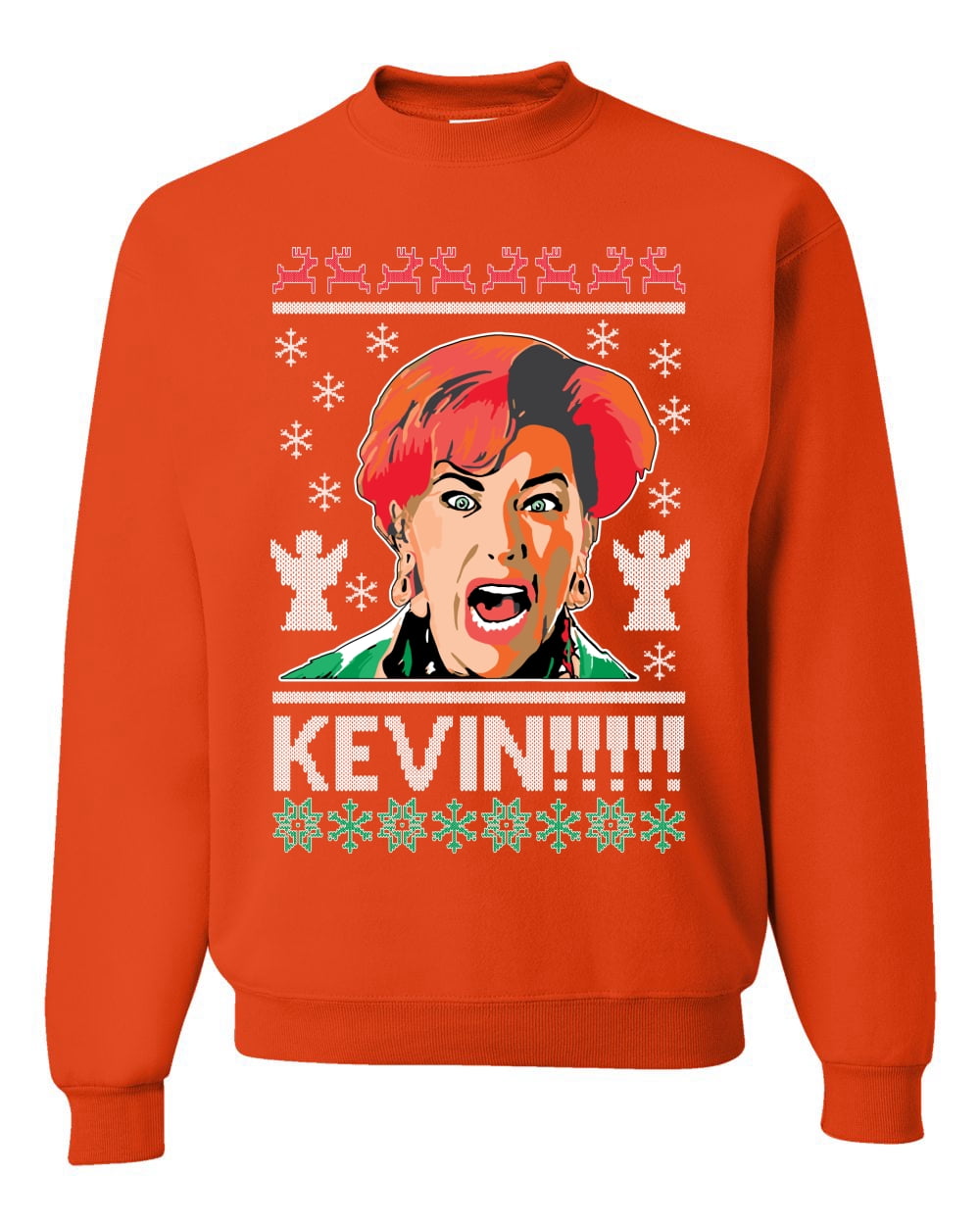 Orange graphic sweater hot sale