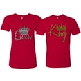 thumbnail image 1 of Wild Bobby, King Queen Couples Tee Matching Valentine's Day Shirts , Red, Mens S-Womens L, 1 of 6