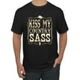 thumbnail image 1 of Wild Bobby, Kiss My Country Sass, Pop Culture, Men Graphic Tee, Black, 3X-Large, 1 of 4