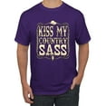 thumbnail image 1 of Wild Bobby, Kiss My Country Sass, Pop Culture, Men Graphic Tee, Purple, XX-Large, 1 of 4