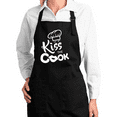 thumbnail image 1 of Wild Bobby, Kiss the Cook Funny Classic Kitchen Cooking Apron with Pockets Kitchen Cooking Apron Graphic Apron with Pockets, 1 of 1