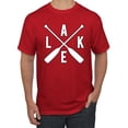 thumbnail image 1 of Wild Bobby, Lake Cross Paddles, Men Graphic Tee, Red, 3X-Large, 1 of 4