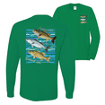 thumbnail image 1 of Wild Bobby, Largemouth Striped Smallmouth Big Bass Fish Fishing Mens Long Sleeve Shirt, 1 of 1