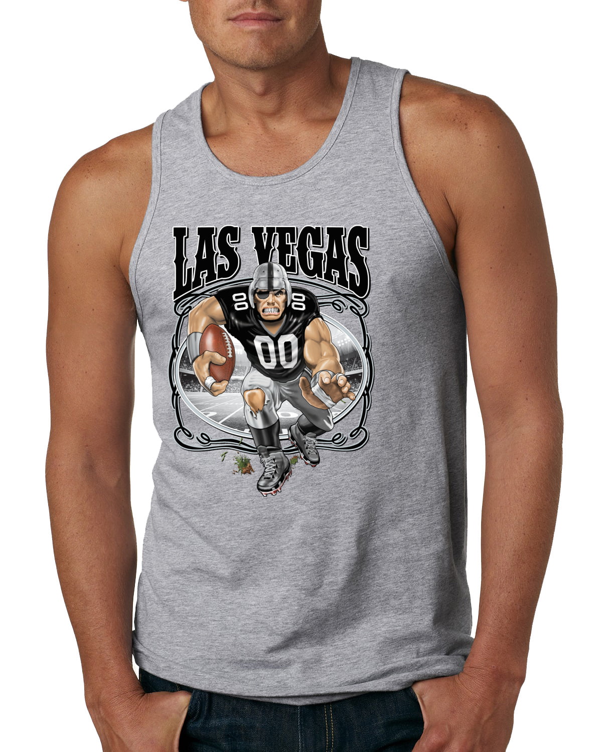 Wild Bobby Las Vegas Fan LV Fantasy Sports Men Graphic Tee, Heather Grey, 4X-Large, Men's, Size: 4XL, Gray