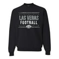 thumbnail image 1 of Wild Bobby Las Vegas LAV Hometown City Football Fan Pride Sports Unisex Crewneck Sweatshirt, Black, X-Large, 1 of 6
