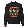 thumbnail image 1 of Wild Bobby, Lead Follow or Get The Hell Out Of The Way MC 1969 Motorcycle Pop Culture Unisex Crewneck Graphic Sweatshirt, Black, Large, 1 of 3