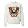 thumbnail image 1 of Wild Bobby, Lead Follow or Get The Hell Out Of The Way MC 1969 Motorcycle Pop Culture Unisex Crewneck Graphic Sweatshirt, White, Medium, 1 of 3