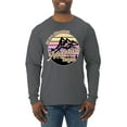 thumbnail image 1 of Wild Bobby Let Our Classroom Adventure Begin Mountain Sunset Light Colors Pop Culture Men Long Sleeve Shirt, Charcoal, X-Large, 1 of 6