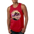 thumbnail image 1 of Wild Bobby Let Our Classroom Adventure Begin Mountain Sunset Light Colors Pop Culture Men Tank Top, Red, Large, 1 of 6