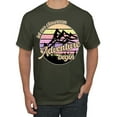 thumbnail image 1 of Wild Bobby Let Our Classroom Adventure Begin Mountain Sunset Light Colors Pop Culture Men Tee, Military Green, X-Large, 1 of 6