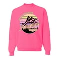 thumbnail image 1 of Wild Bobby Let Our Classroom Adventure Begin Mountain Sunset Light Colors Pop Culture Unisex Crewneck Sweatshirt, Neon Pink, 3X-Large, 1 of 6