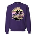 thumbnail image 1 of Wild Bobby Let Our Classroom Adventure Begin Mountain Sunset Light Colors Pop Culture Unisex Crewneck Sweatshirt, Purple, Small, 1 of 6