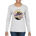 thumbnail image 1 of Wild Bobby Let Our Classroom Adventure Begin Mountain Sunset Light Colors Pop Culture Women Graphic Long Sleeve Tee, White, X-Large, 1 of 6