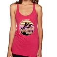 thumbnail image 1 of Wild Bobby Let Our Classroom Adventure Begin Mountain Sunset Light Colors Pop Culture Women Tri-Blend Racerback Tank Top, Shocking Pink, Large, 1 of 6