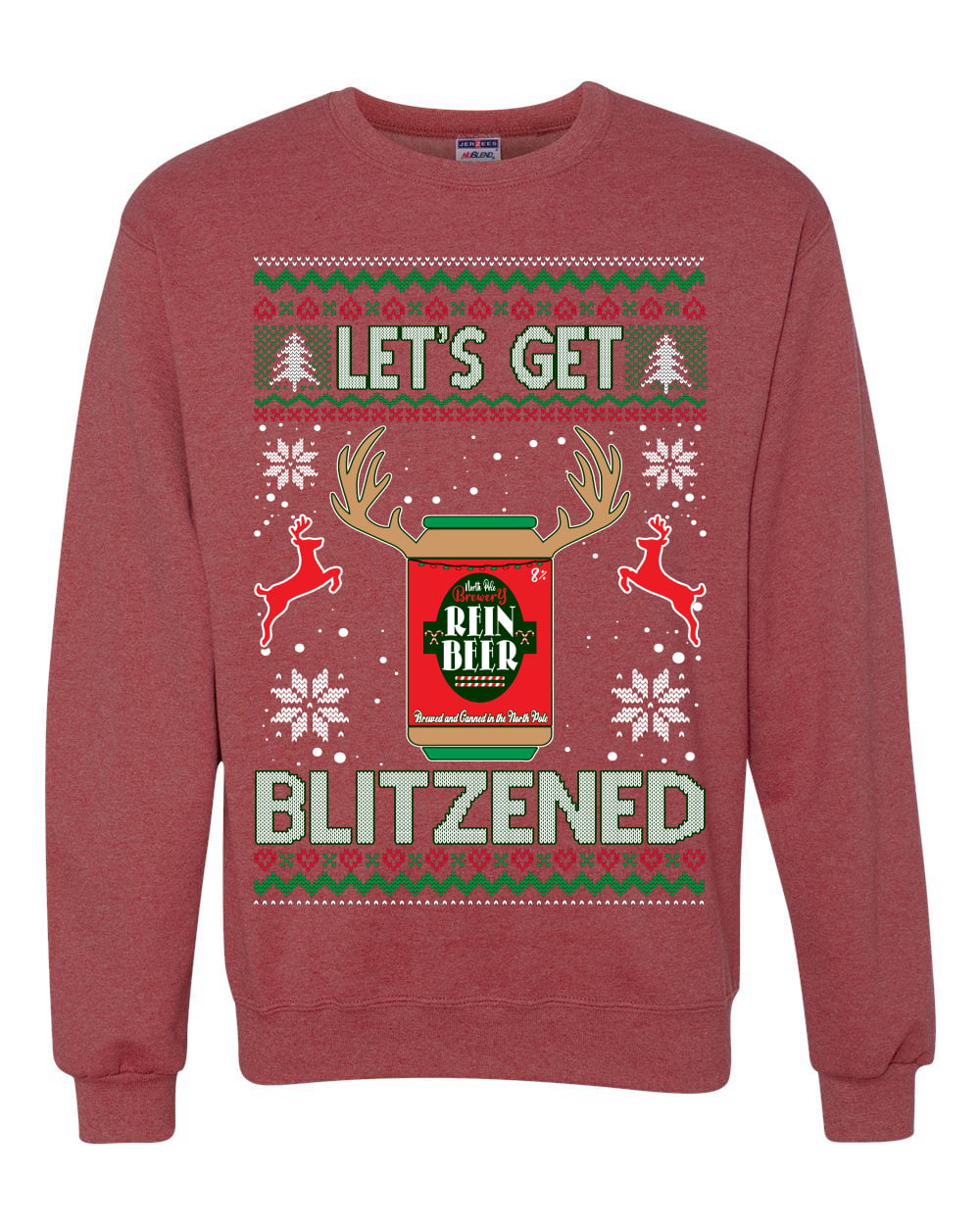 Blender Bottle - 20oz Skins Ugly Holiday Christmas Sweater - Elfie