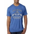 thumbnail image 1 of Wild Bobby, Life Is Better At The Lake, Men Premium Tri Blend Tee, Vintage Royal, X-Large, 1 of 4