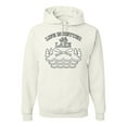 thumbnail image 1 of Wild Bobby, Life Is Better At The Lake, Unisex Graphic Hoodie Sweatshirt, White, Small, 1 of 4