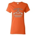 thumbnail image 1 of Wild Bobby, Life Is Better At The Lake, Women Graphic Tee, Orange, Medium, 1 of 4