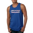 thumbnail image 1 of Wild Bobby Life Is Miami Soccer GOAT Sports Men Tank Top, Royal, X-Large, 1 of 5